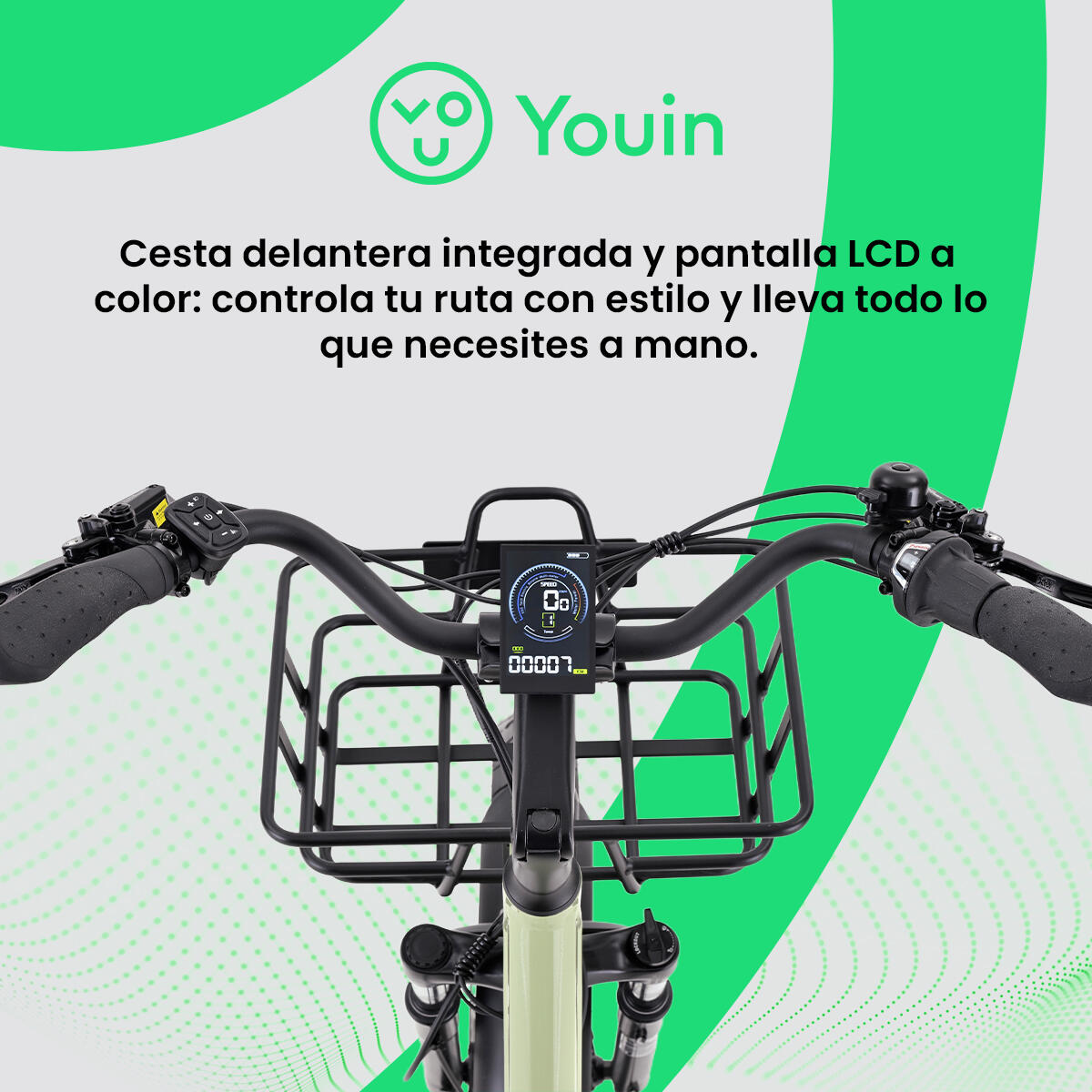 Bicicleta eléctrica YOUIN Dover BK6000 triciclo plegable 24" y 20" 250W 100km 5/7