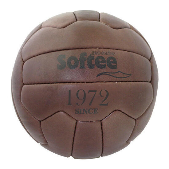 Ballon de football cuir naturel 18 panneaux cousu main