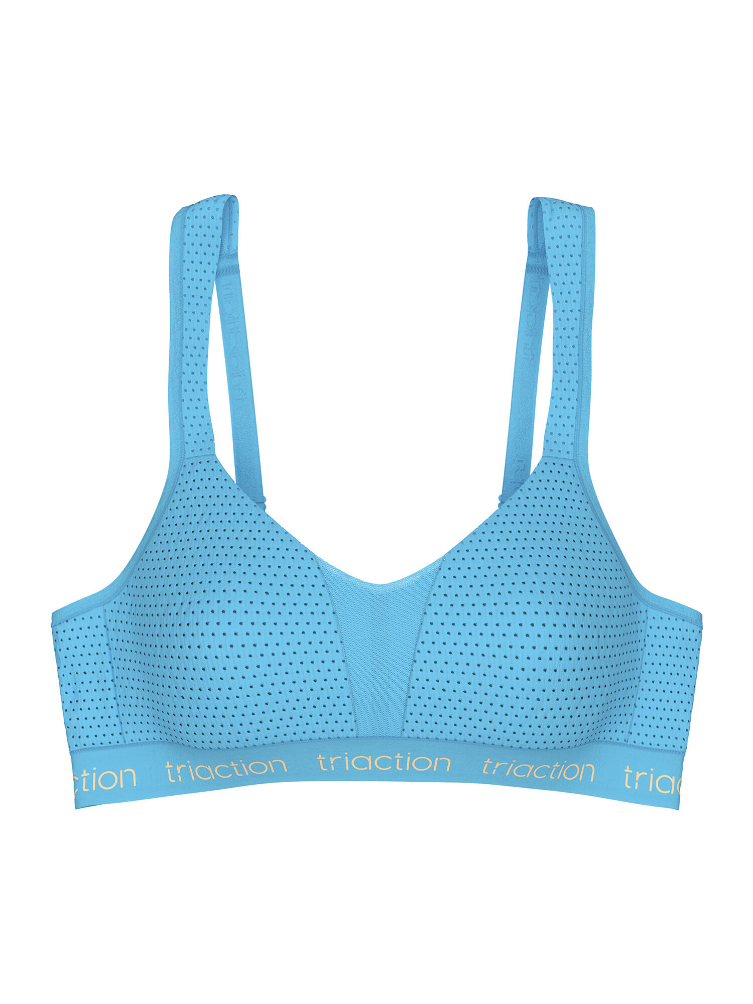 Bügelloser BH bequemer Halt Damen - Triaction Energy Lite hellblau 2/5
