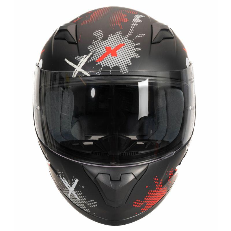 MOTOBLOUZ Casque Intégral ORION DARKO ENFANT Black/White/Red | ECE 22.06 4/5