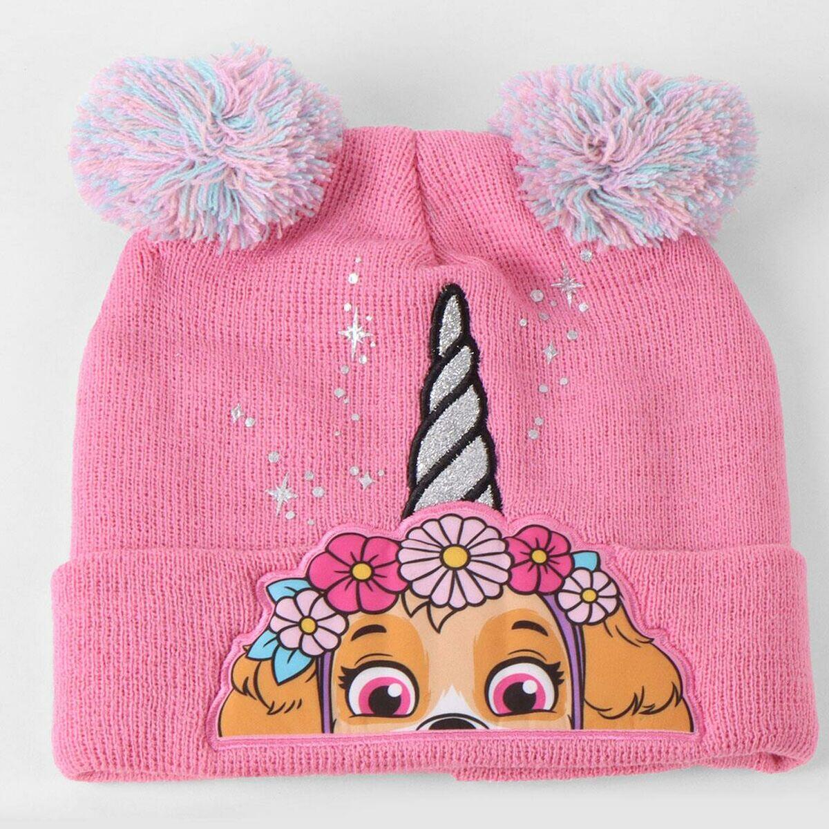Bonnet, écharpe et gants PAW PATROL Rose 2/5