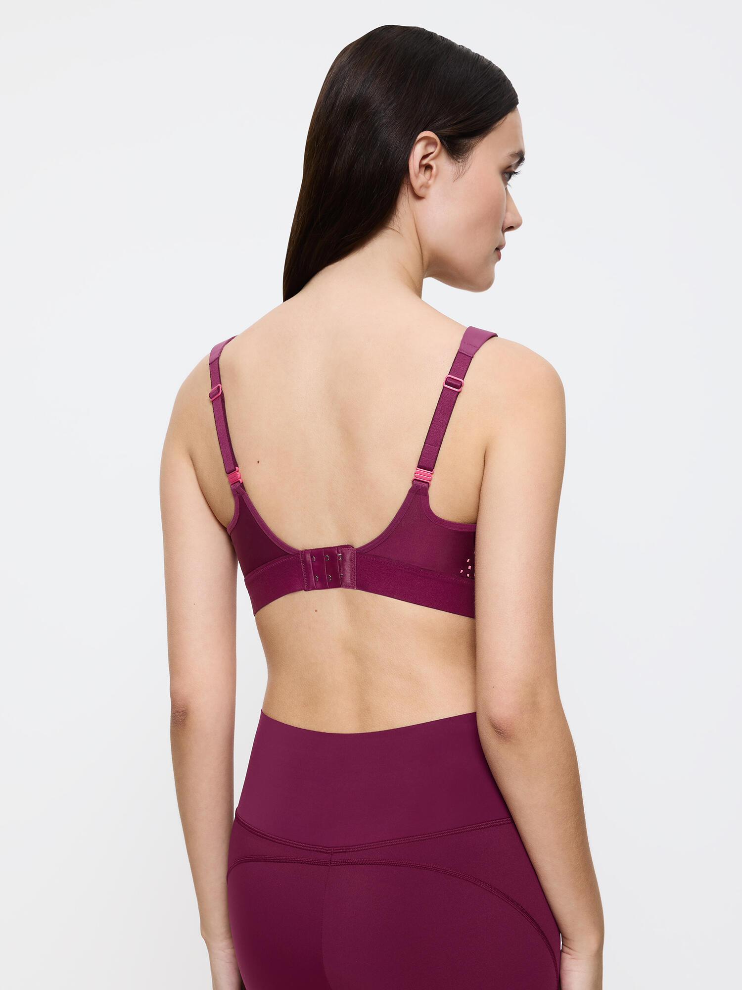 Bügelloser BH bequemer Halt Damen - Triaction Extreme Lite bordeaux 3/5