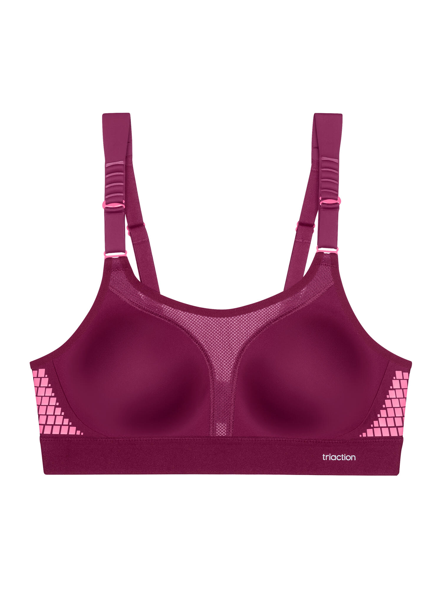 Bügelloser BH bequemer Halt Damen - Triaction Extreme Lite bordeaux 2/5