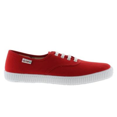 Zapatillas Deportivas Mujer VICTORIA INGLESA LONA Rojo