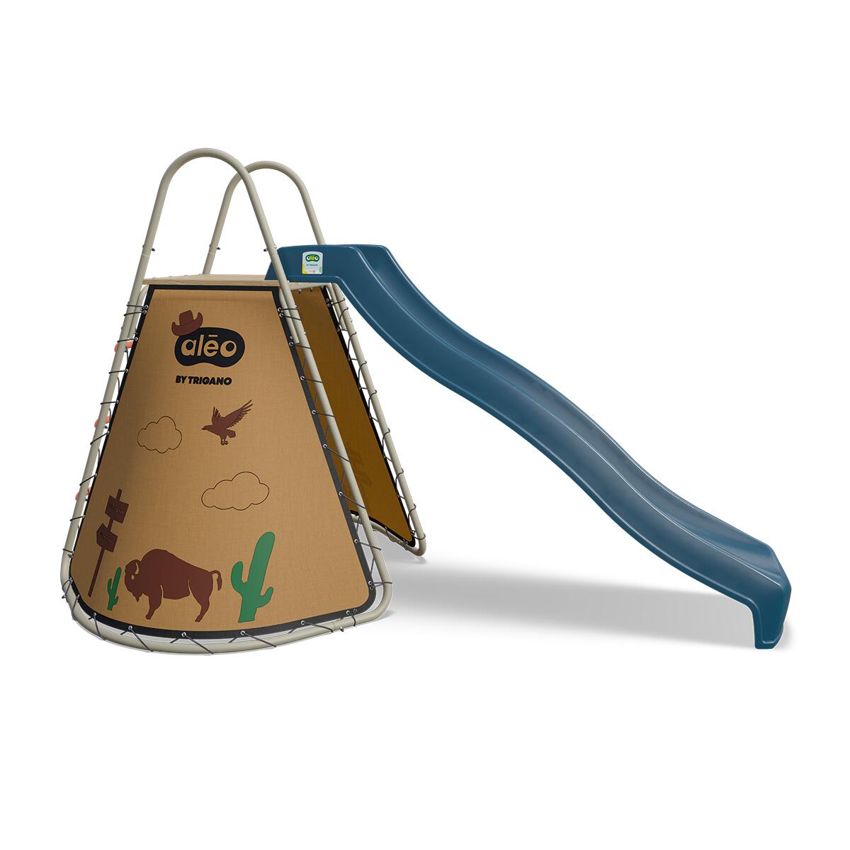 Trigano - Toboggan Tipi Sioux Dès 3 Ans Made In France - Toboggan - Bleu - Taille Unique - Decathlon