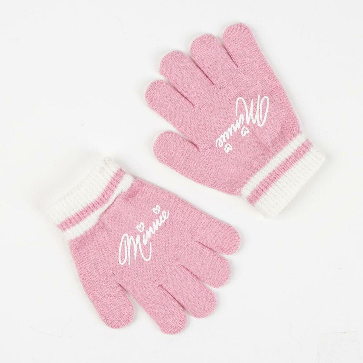 Gorro, Bufanda y Guantes DISNEY Rosa 3/5