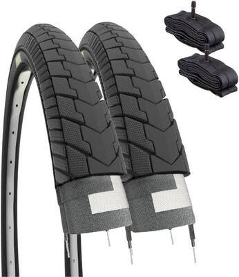 2 copertoni 26 X 1 3/8 (37-590)+camere bicicletta 26 X 1 3/8 pneumatico EV