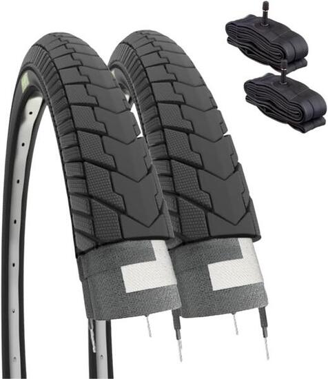 2 copertoni 26 X 1 3/8 (37-590)+camere bicicletta 26 X 1 3/8 pneumatico EV