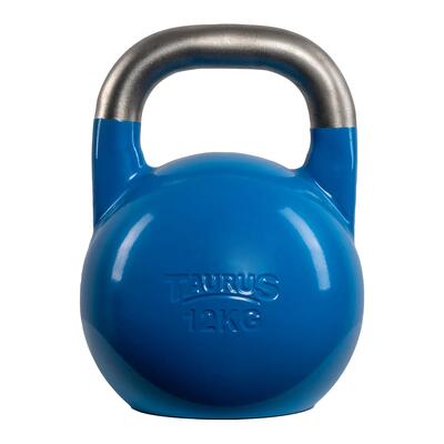 Kettlebell - krachttraining - competition - 12 kg - denimblauw