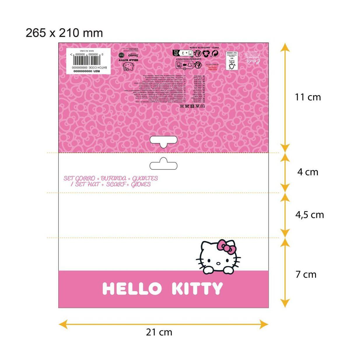 Czapki, szaliki i rękawiczki HELLO KITTY Różowy 2/5