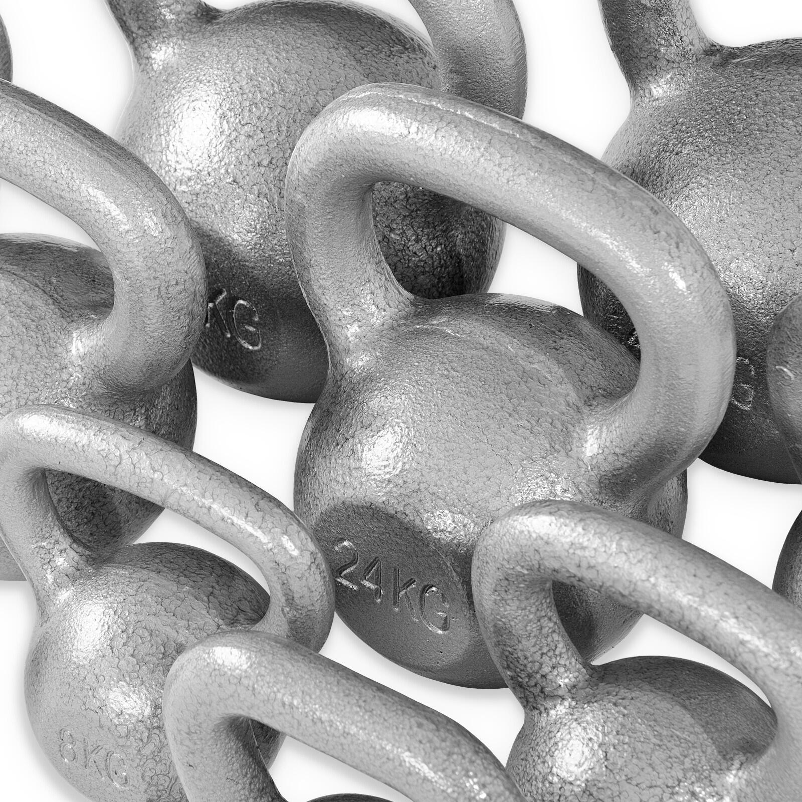 Kettlebells zilver 3/4