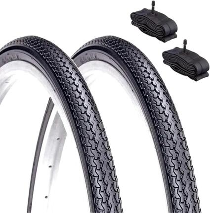 2 Reifen 26 X 1 3/8 (37-590) +Schläuche, Fahrradreifen Rad Straße 26X1 3/8 EV