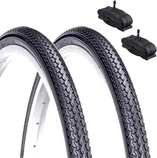 2 copertoni 26 X 1 3/8 (37-590) + camere pneumatici bici stradali 26X1 3/8 EV