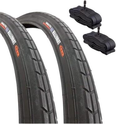 2 copertoni 26 X 1 3/8 (37-590)+camere pneumatici bicicletta trekking donna EV