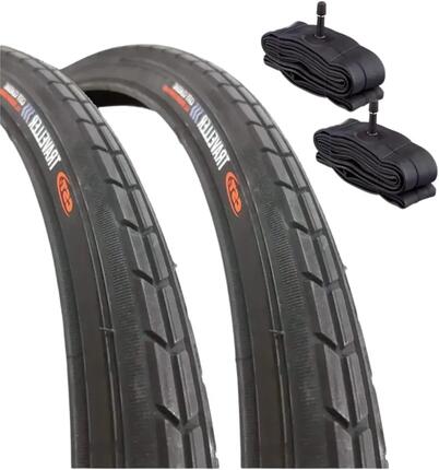 2 Reifen 26 X 1 3/8 (37-590)+Schläuche Fahrradreifen Rad trekking Damen EV