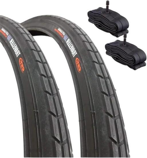 2 copertoni 26 X 1 3/8 (37-590)+camere pneumatici bicicletta trekking donna EV