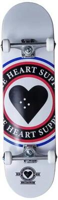 Heart Supply Insignia Skateboard Completo - 8.25" - Bianco