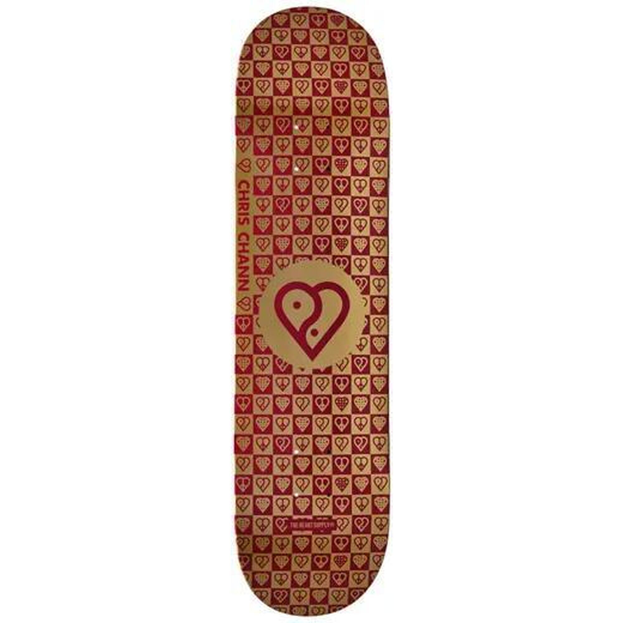 Heart Supply Chris Chann Pro Placă Skateboard - 8" - Trinity Gold