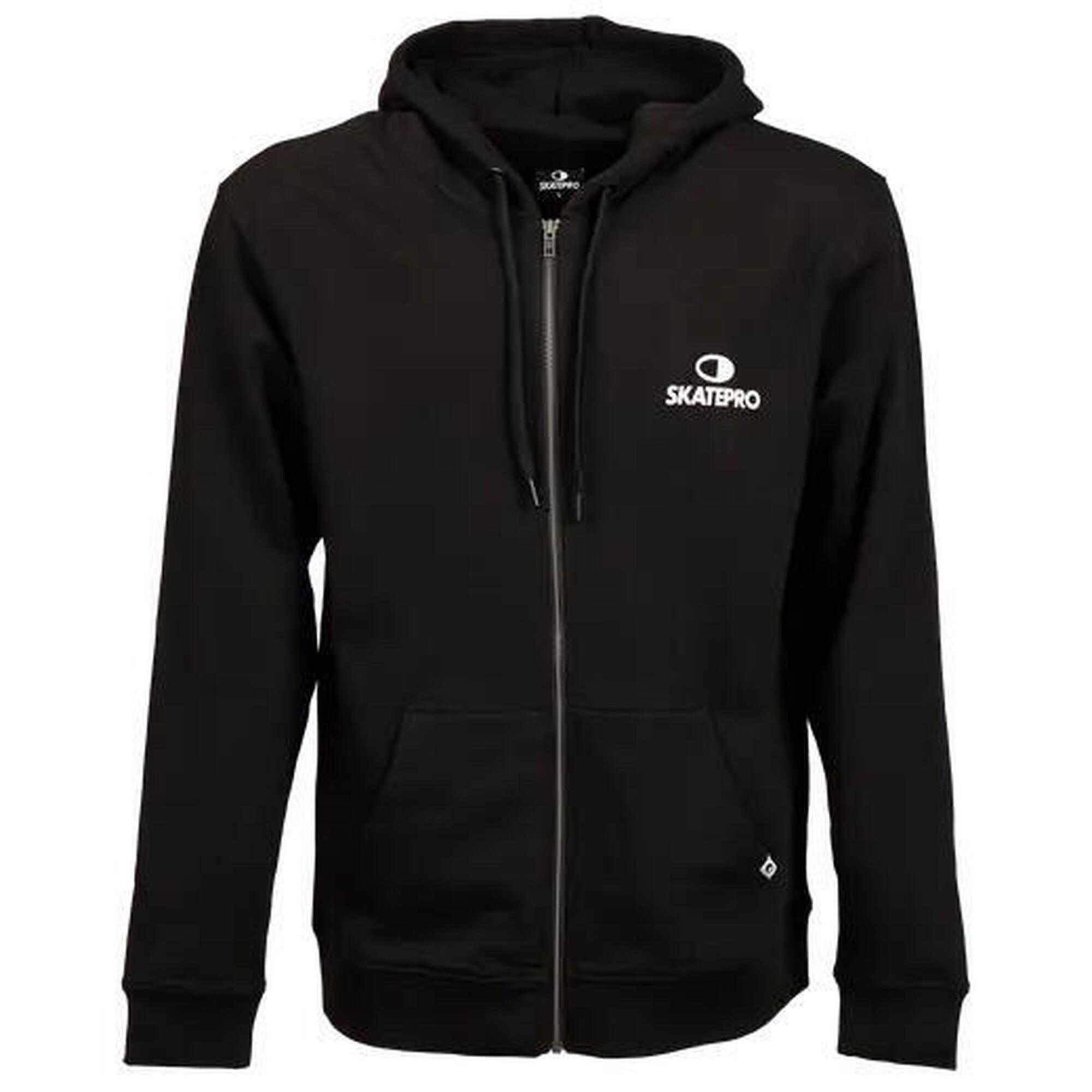 Odzież Bluza sportowa unisex SkatePro Zip Bluza z kapturem - S - Czarny