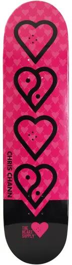 THE HEART SUPPLY Heart Supply Chris Chann Pro Tavola Skateboard - 8" - Balance Neon