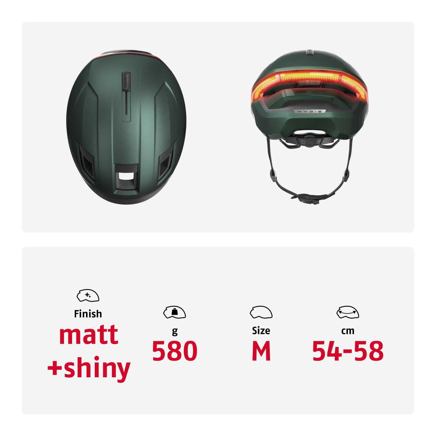 Abus HYP-E Pedelec Fietshelm - Jungle Green 3/7