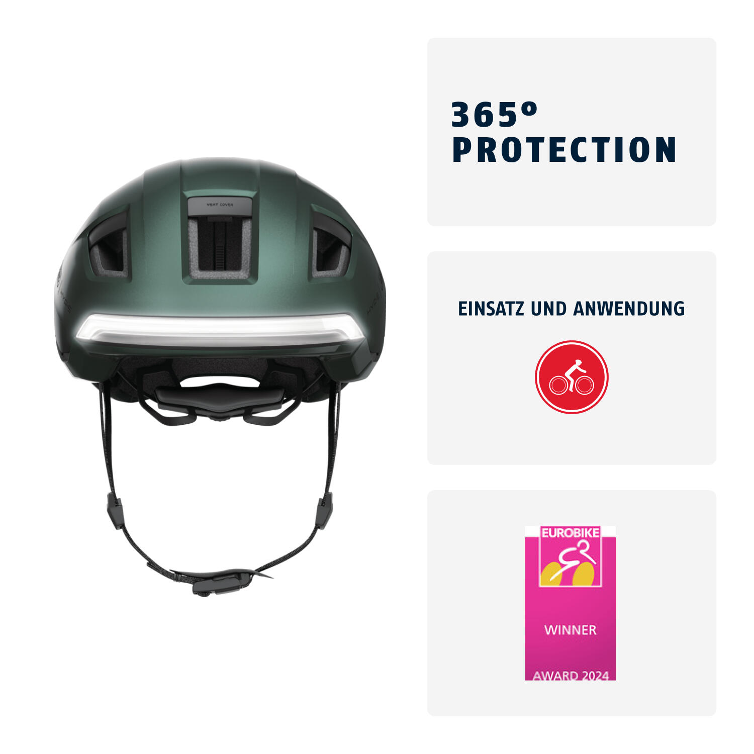 Abus HYP-E Pedelec Fietshelm - Jungle Green 2/7