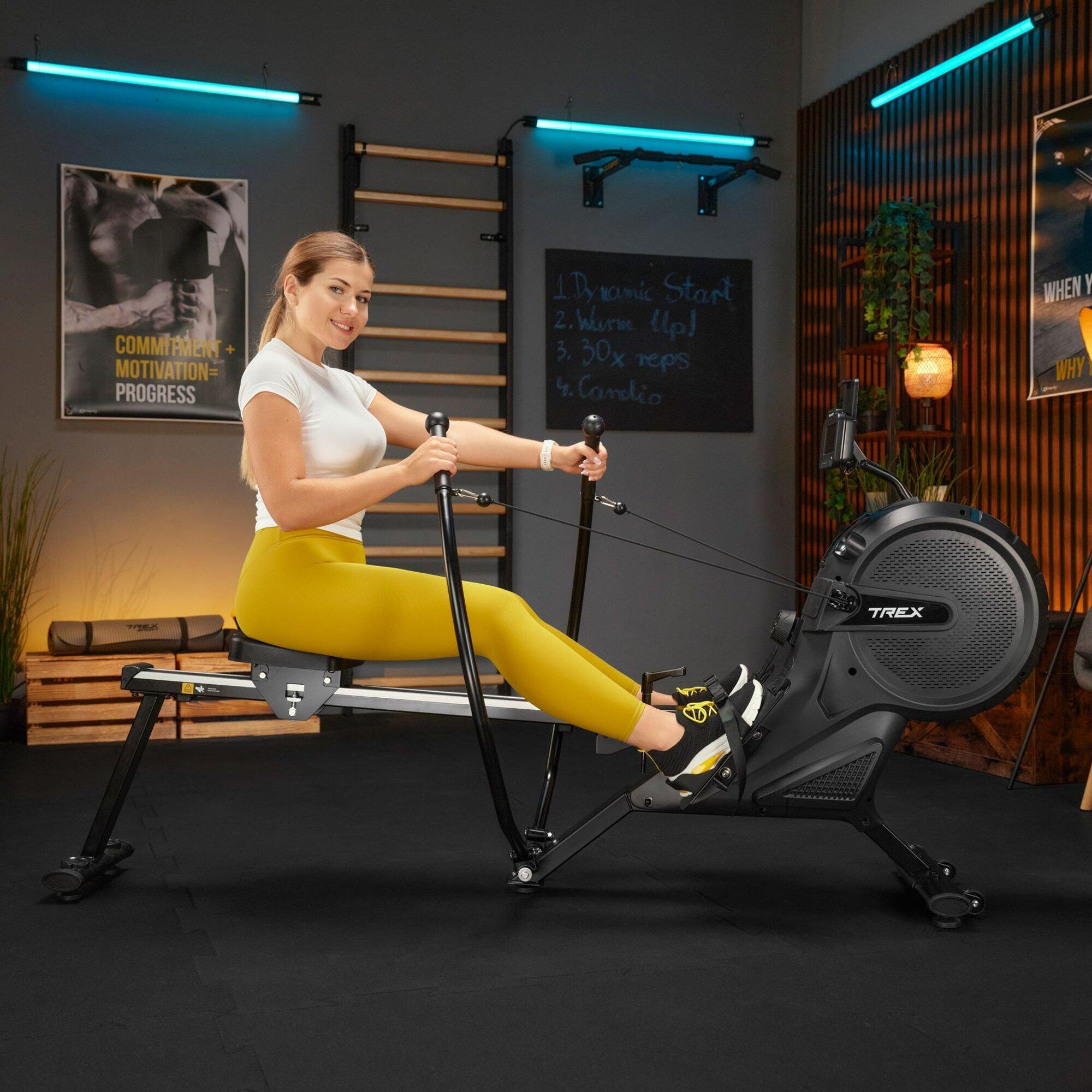 Wioślarz stacjonarny Trex Sport APRON TX-880RM powietrzno-magnetyczny do 130kg