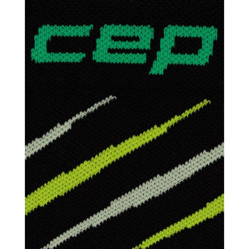Sosete compresie medii alergare CEP Core Run Edition Claws - negru/verde