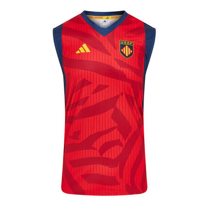 Débardeur d'entrainement Extérieur USAP Adidas Rouge Perpignan