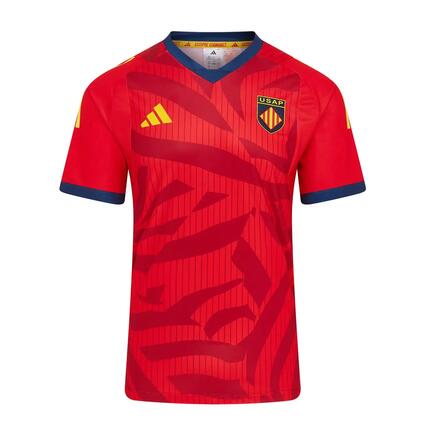 Maillot d'échauffement Extérieur Officiel USAP 25/26 Rouge