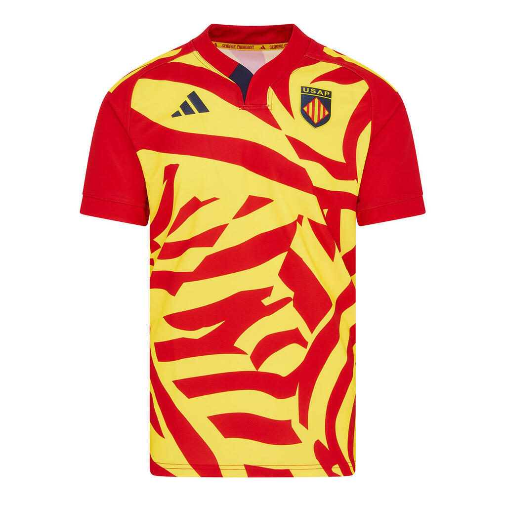 USAP 25/26 Replica Away Jersey Perpignan Red and Yellow