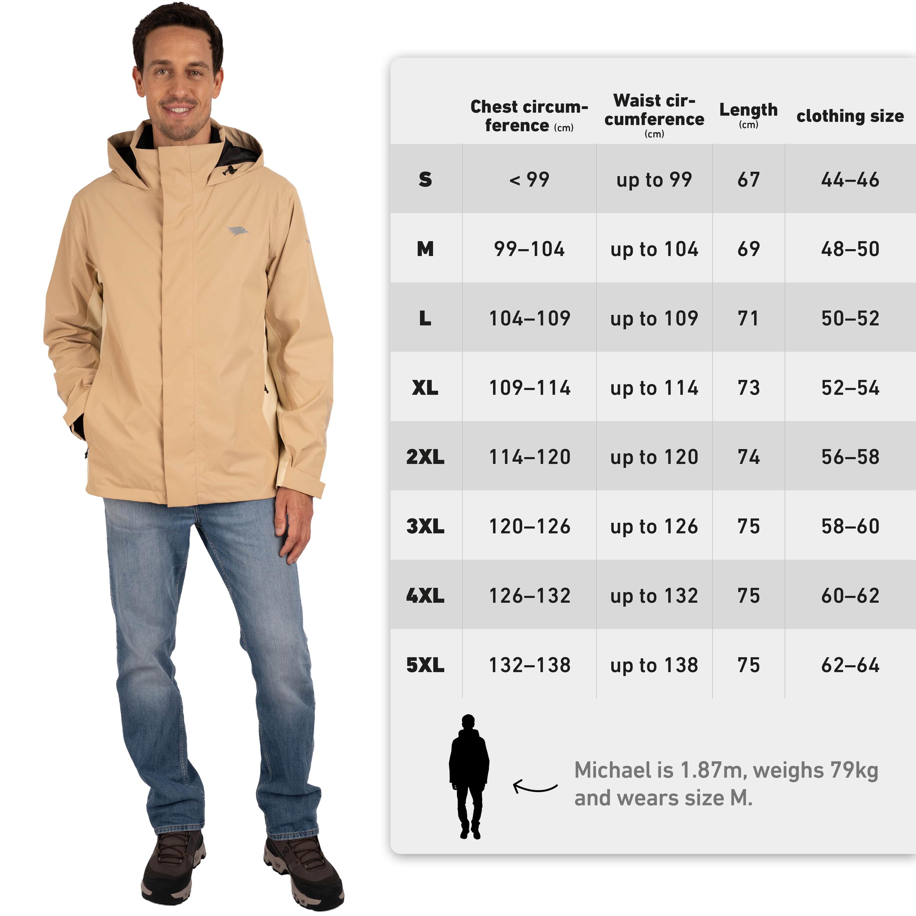 Veste 3-en-1 homme imperméable et réfléchissante avec polaire amovible 7/7