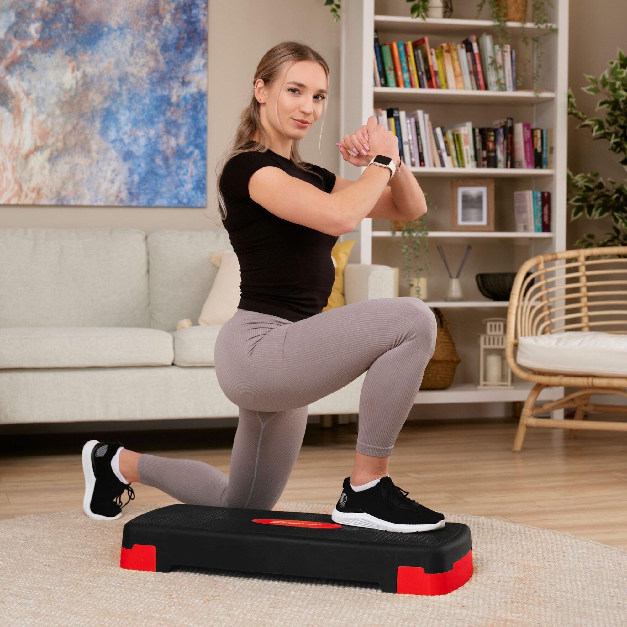 Step per esercizi a 3 livelli nero-rosso 7/7