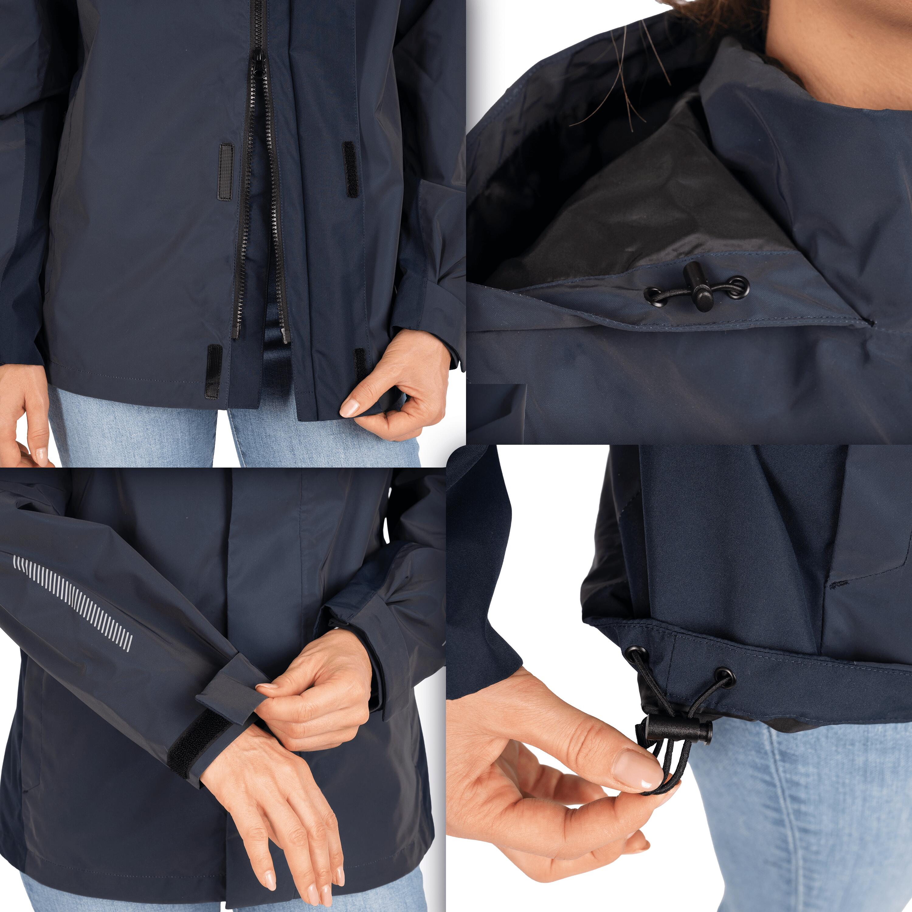 3-in-1 Jacke Damen Regenjacke wasserdicht & reflektierend - mit Fleece Zipp-In 6/7