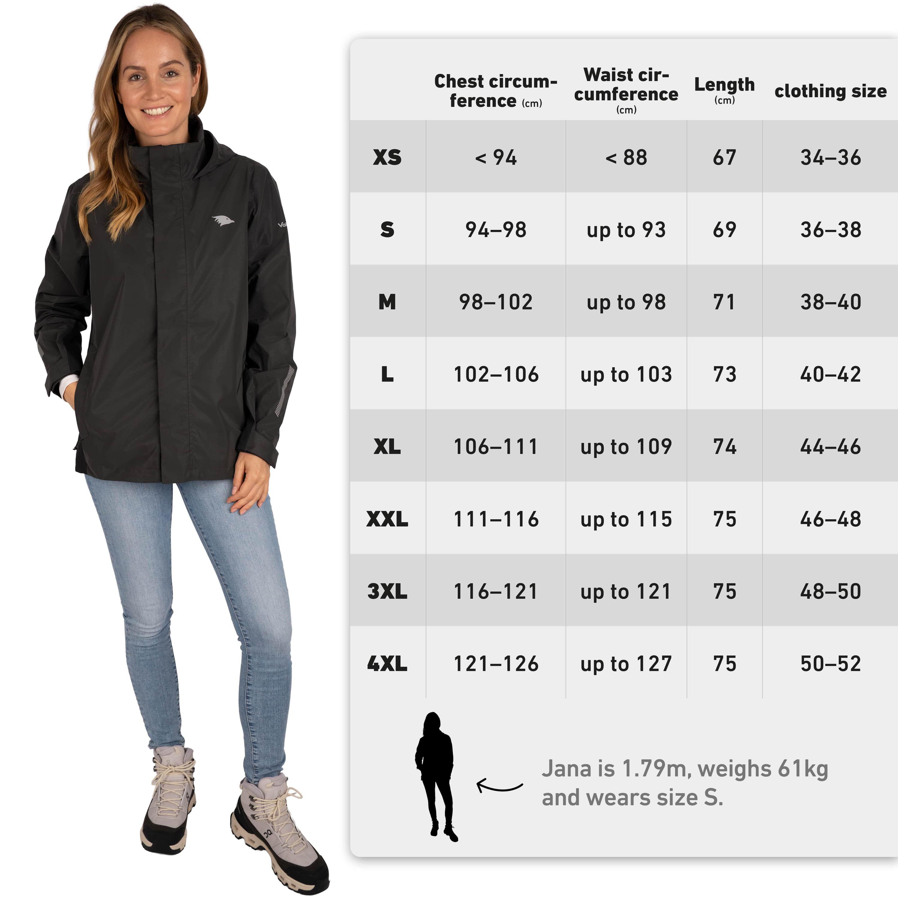 Veste 3-en-1 femme imperméable et réfléchissante avec polaire amovible 7/7