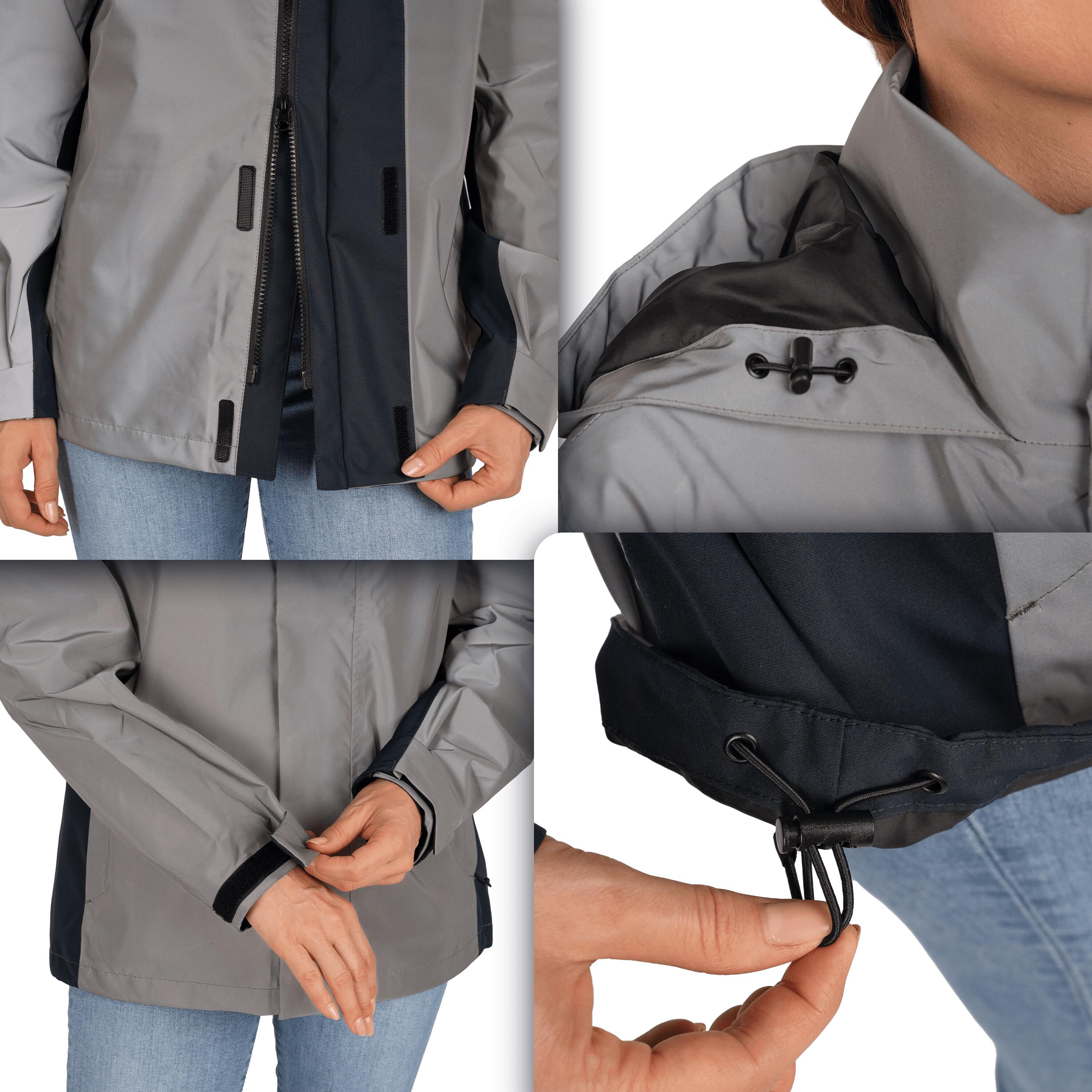 Veste 3-en-1 femme imperméable et réfléchissante avec polaire amovible 6/7