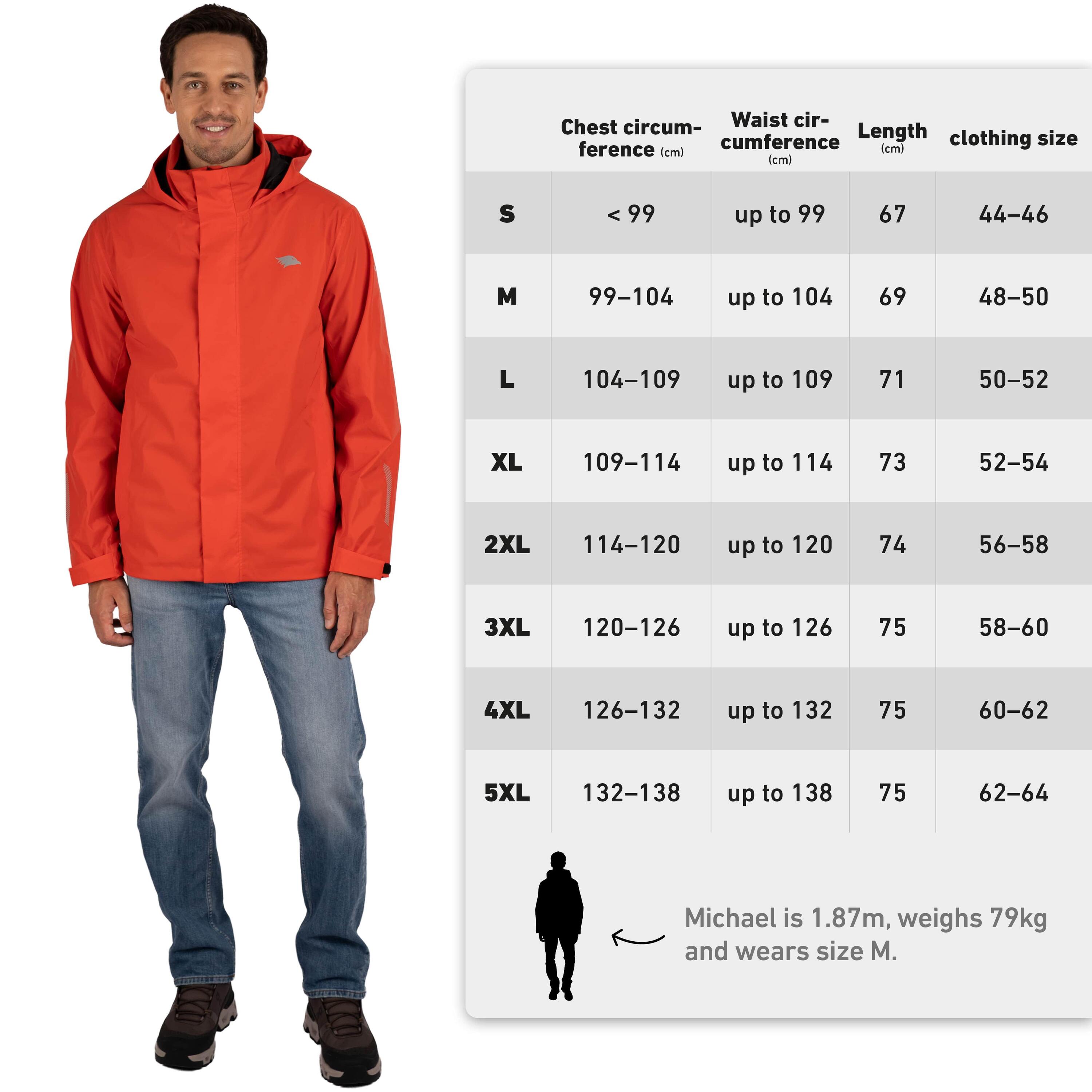 Veste 3-en-1 homme imperméable et réfléchissante avec polaire amovible 7/7