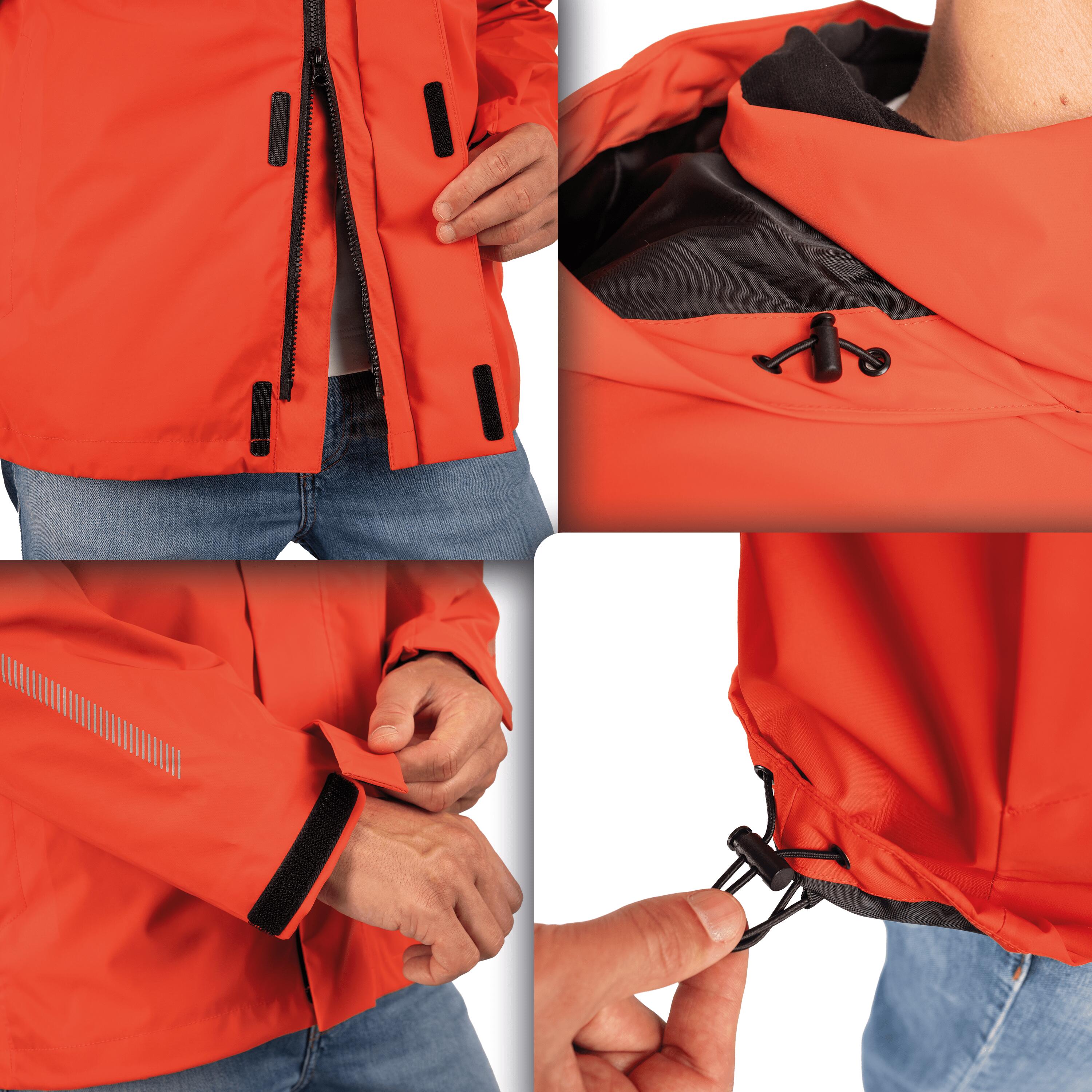 Veste 3-en-1 homme imperméable et réfléchissante avec polaire amovible 6/7