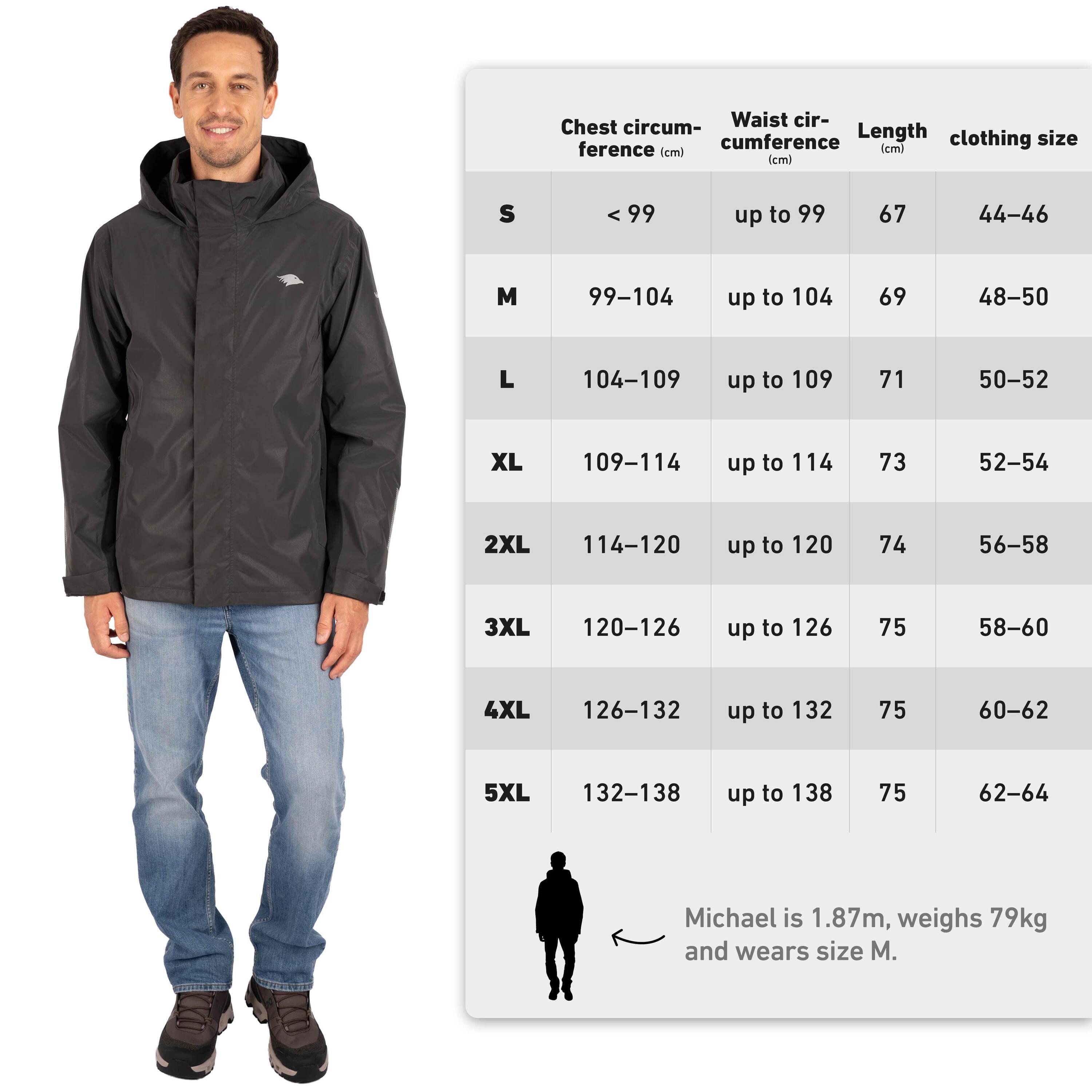 Veste 3-en-1 homme imperméable et réfléchissante avec polaire amovible 7/7