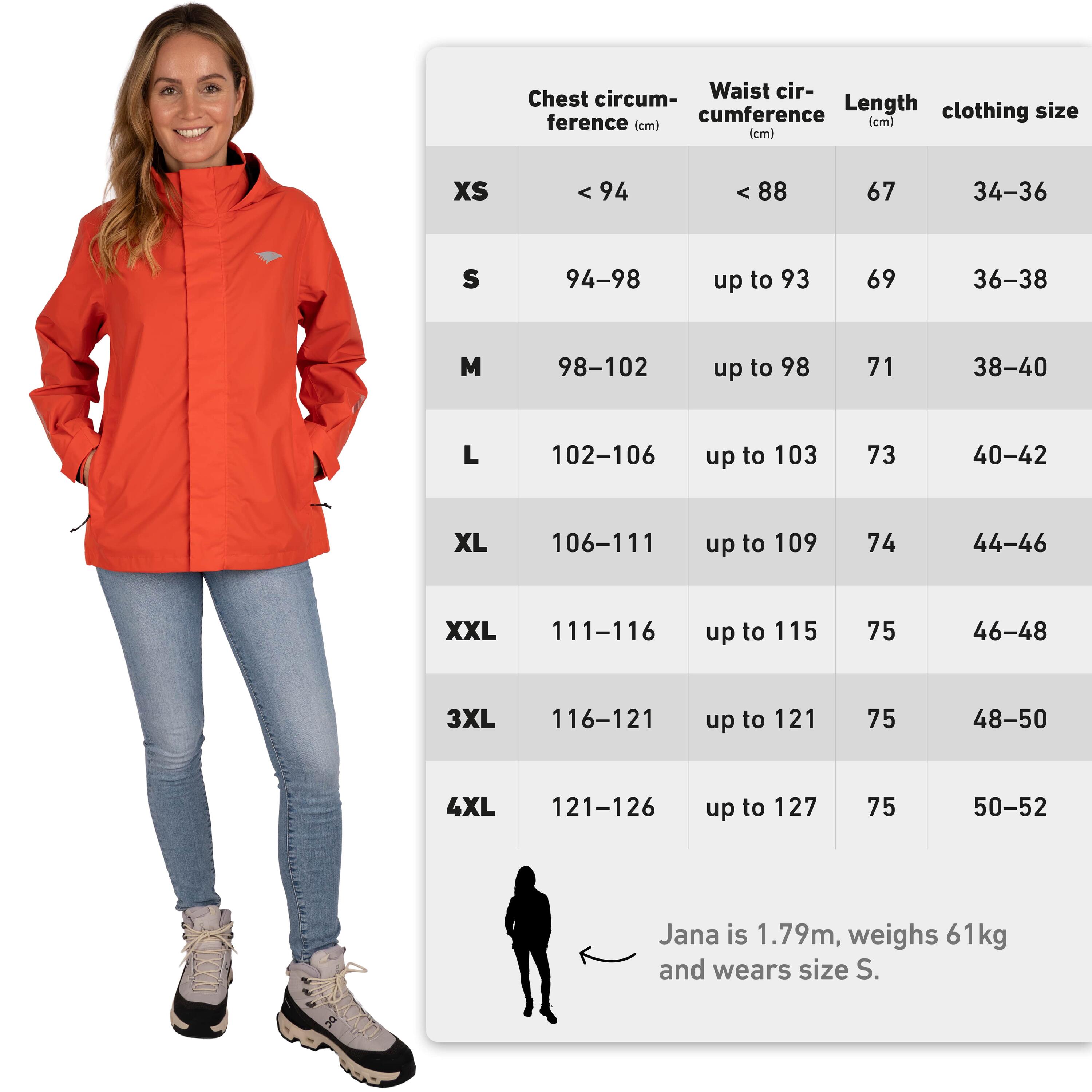 3-in-1 Jacke Damen Regenjacke wasserdicht & reflektierend - mit Fleece Zipp-In 7/7
