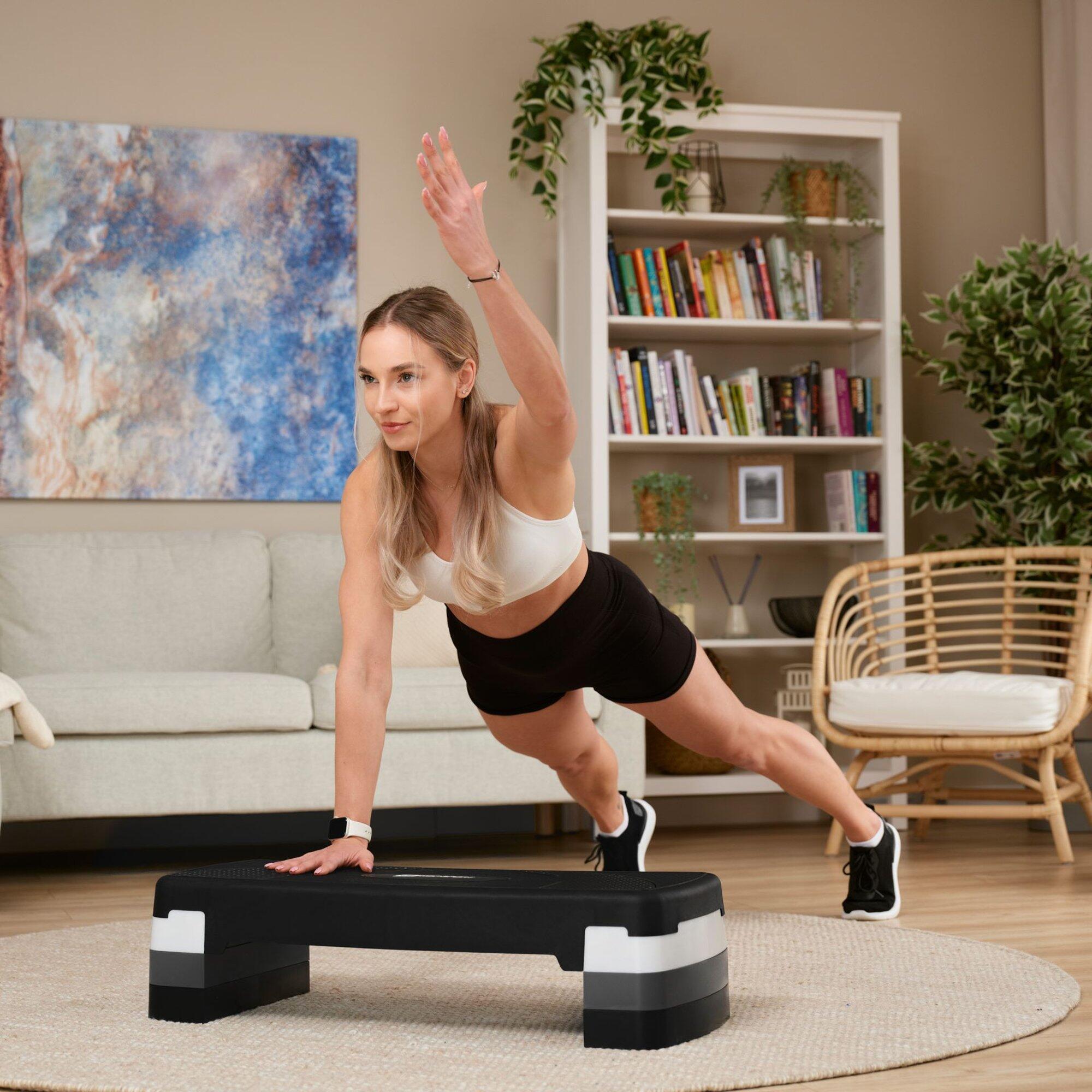 Plateforme Step ZenSports 30" Réglable (4-6-8") - Idéal Fitness Et Aérobic