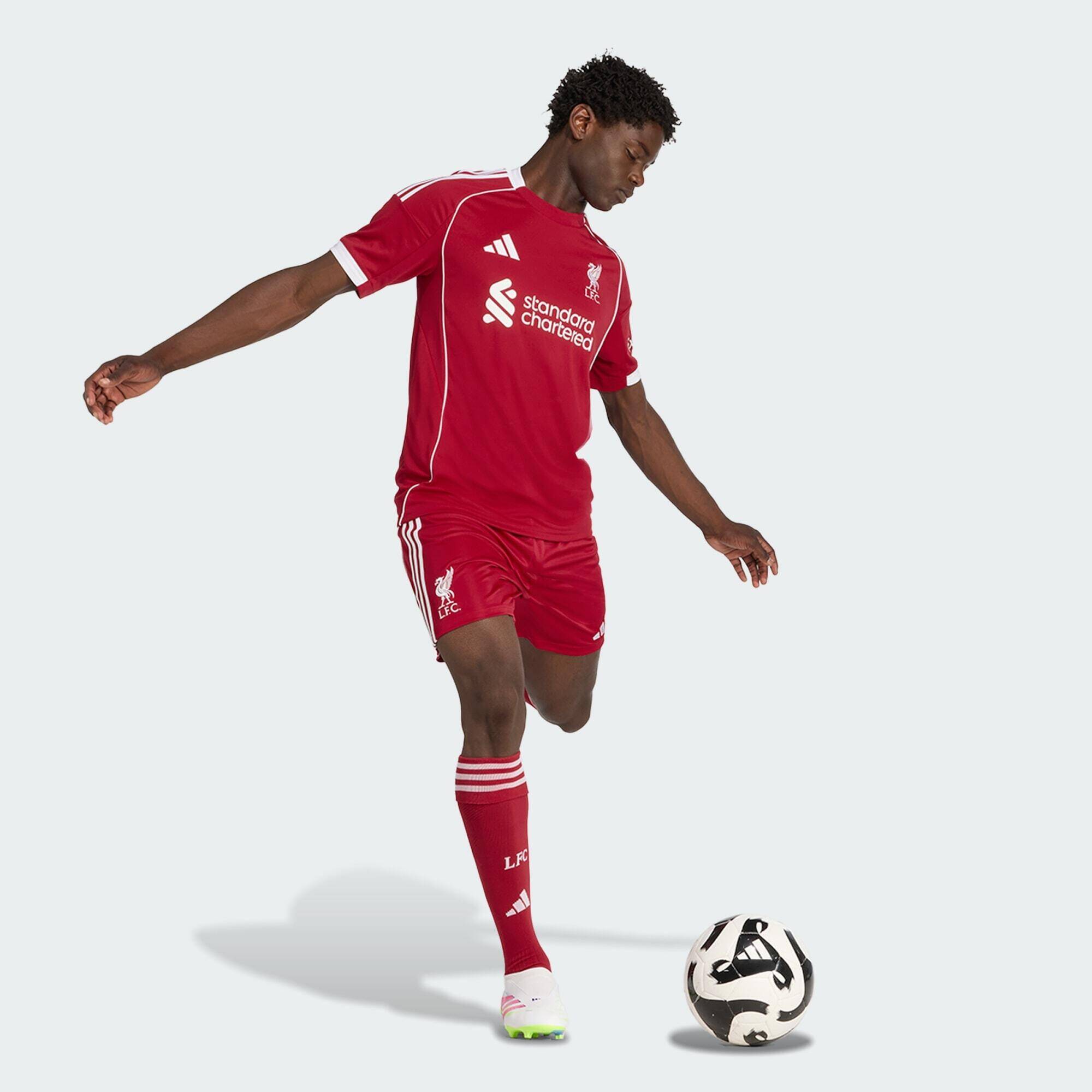 Adidas LFC H SHO Men Football Shorts Red -  5