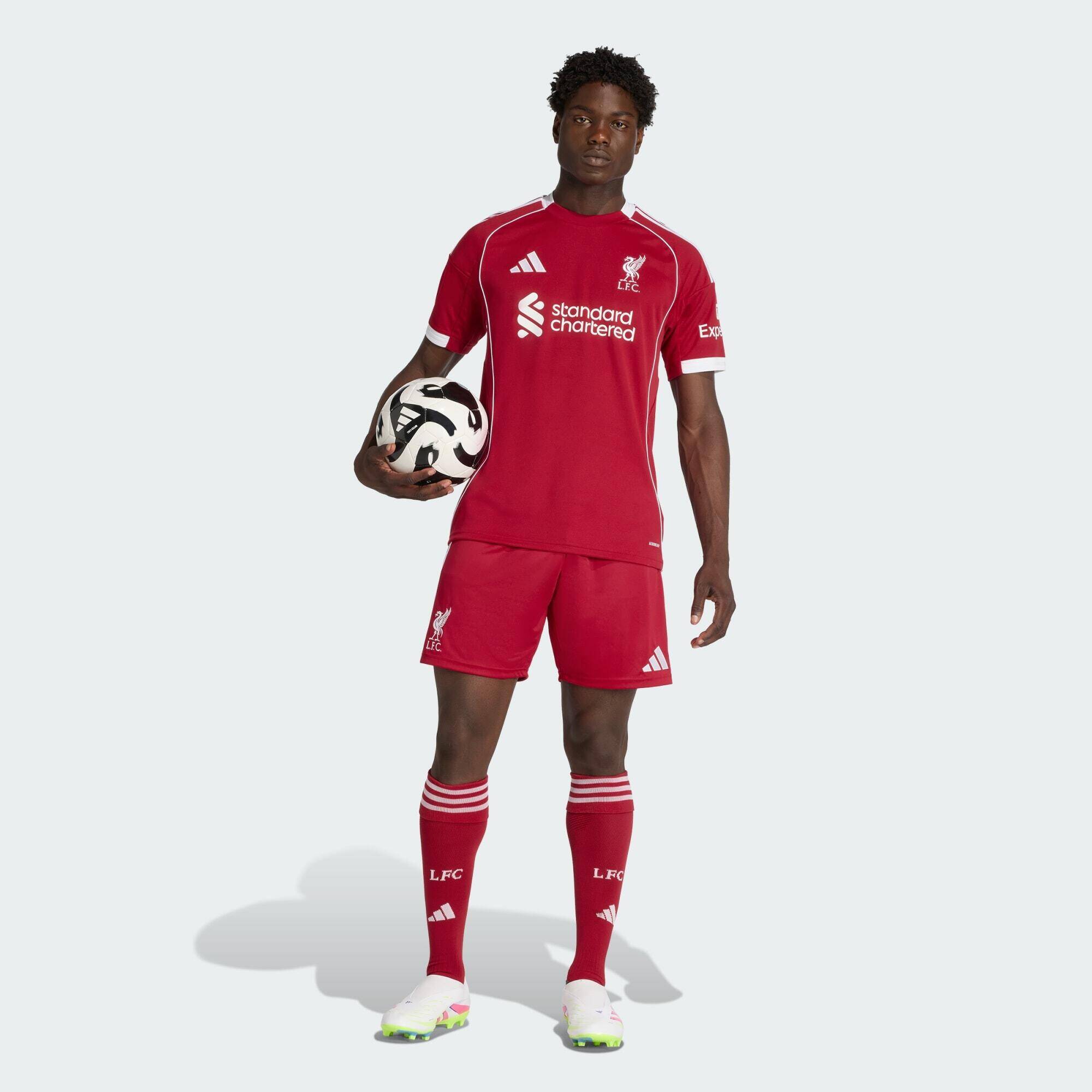 Adidas LFC H SHO Men Football Shorts Red -  4