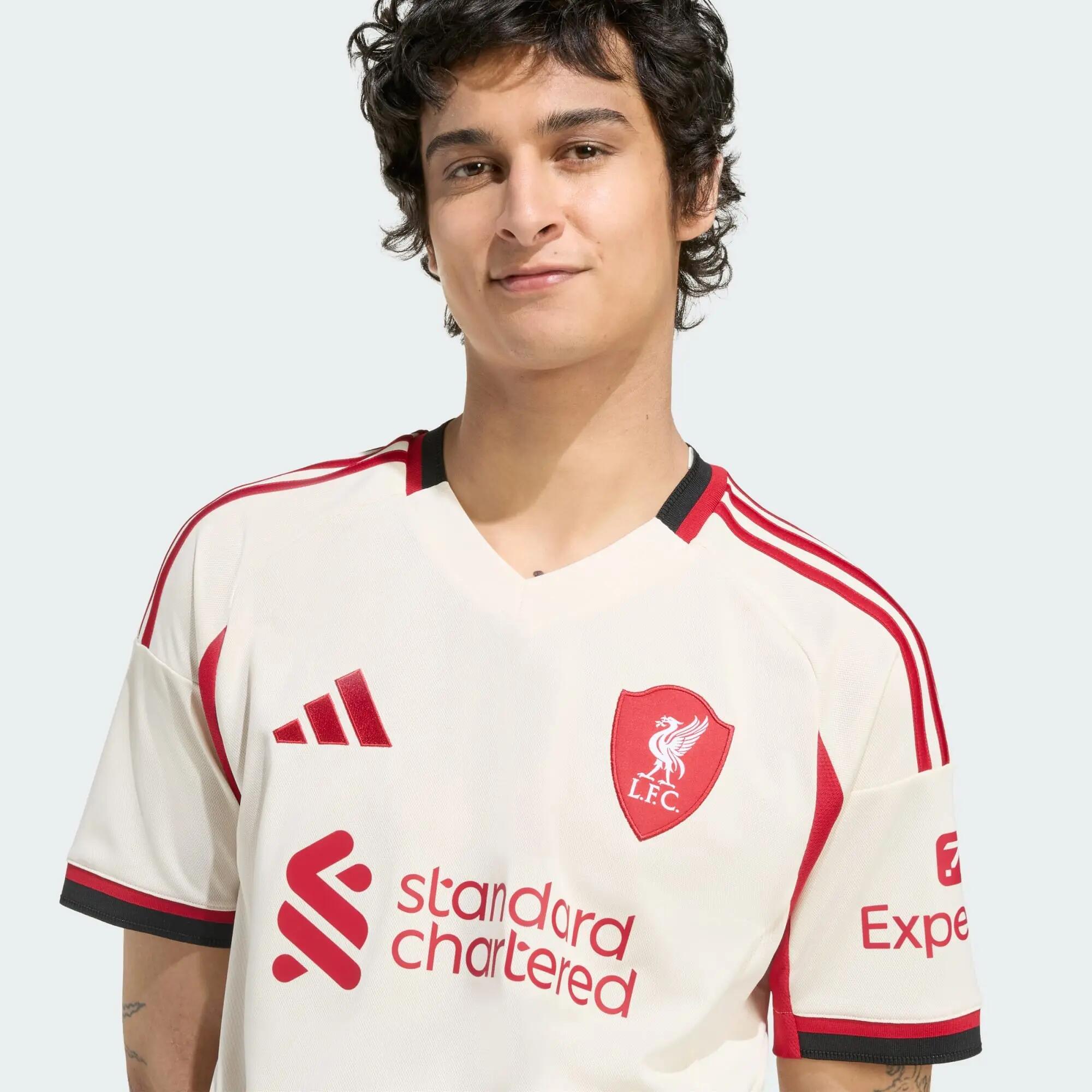 adidas Liverpool A JSY Men Football Jerseys White -  5