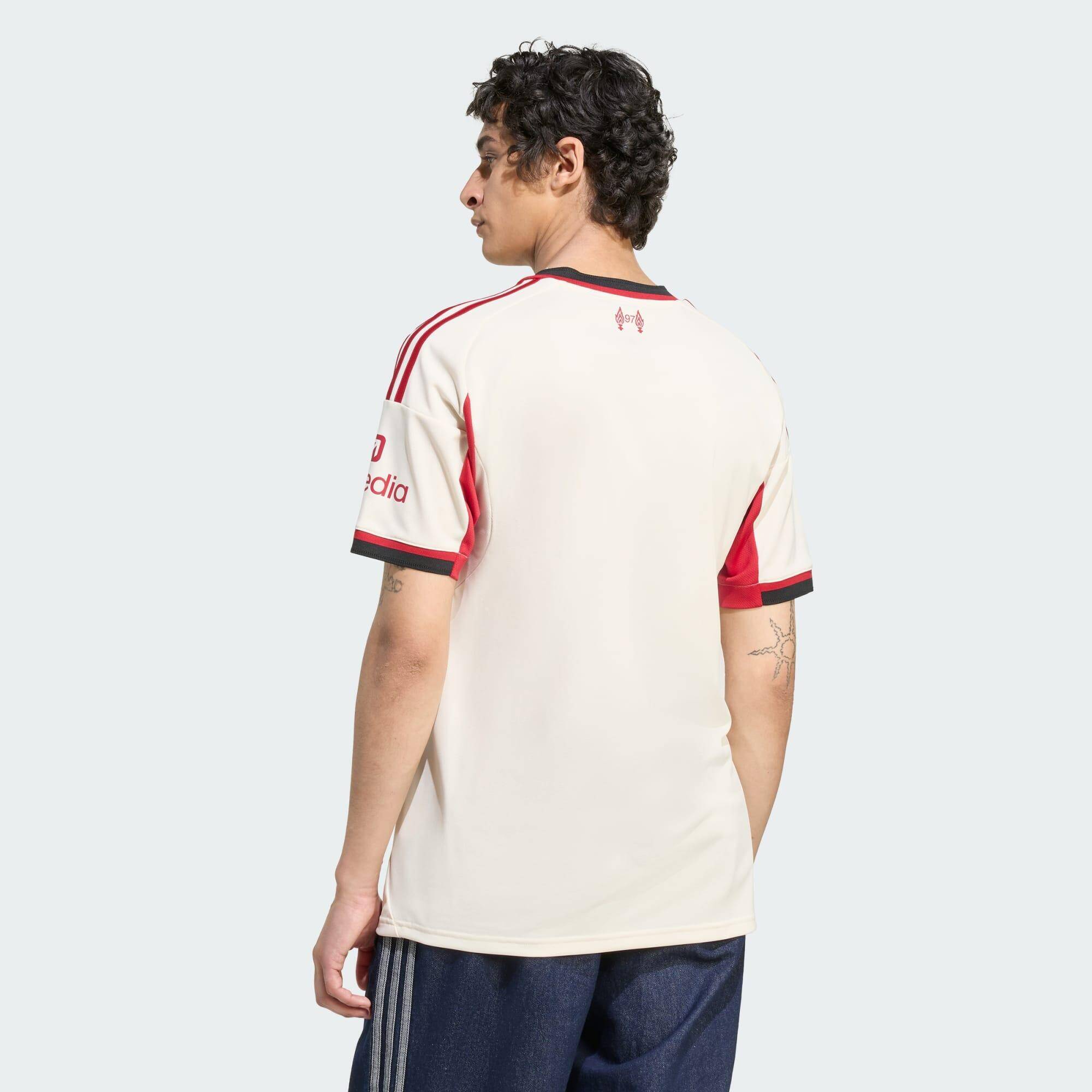 adidas Liverpool A JSY Men Football Jerseys White -  4