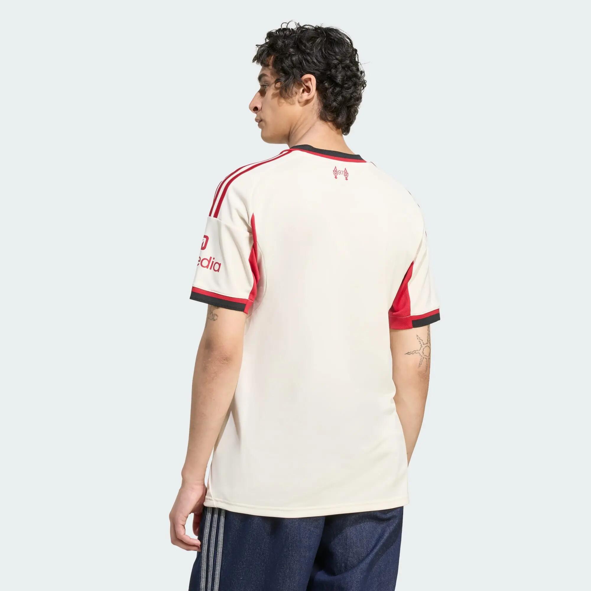 adidas Liverpool A JSY Men Football Jerseys White -  4
