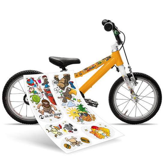 Aufkleber Schutzfolie Rahmenschutz für Kinderfahrräder 23-teilig 14'' - 18''