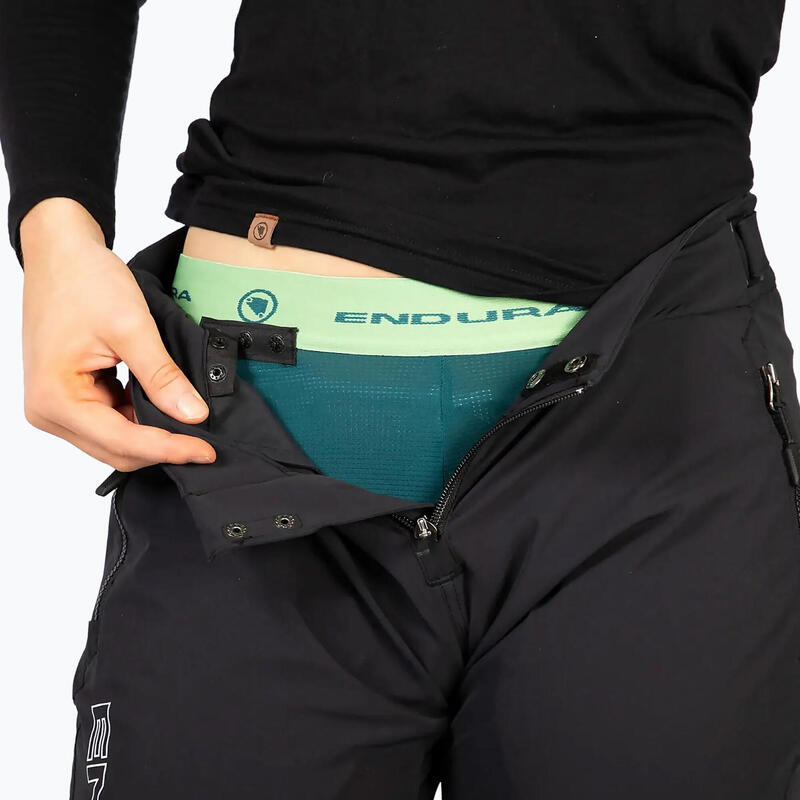 Pantaloni MTB femei MT500 Burner Lite ușori negru