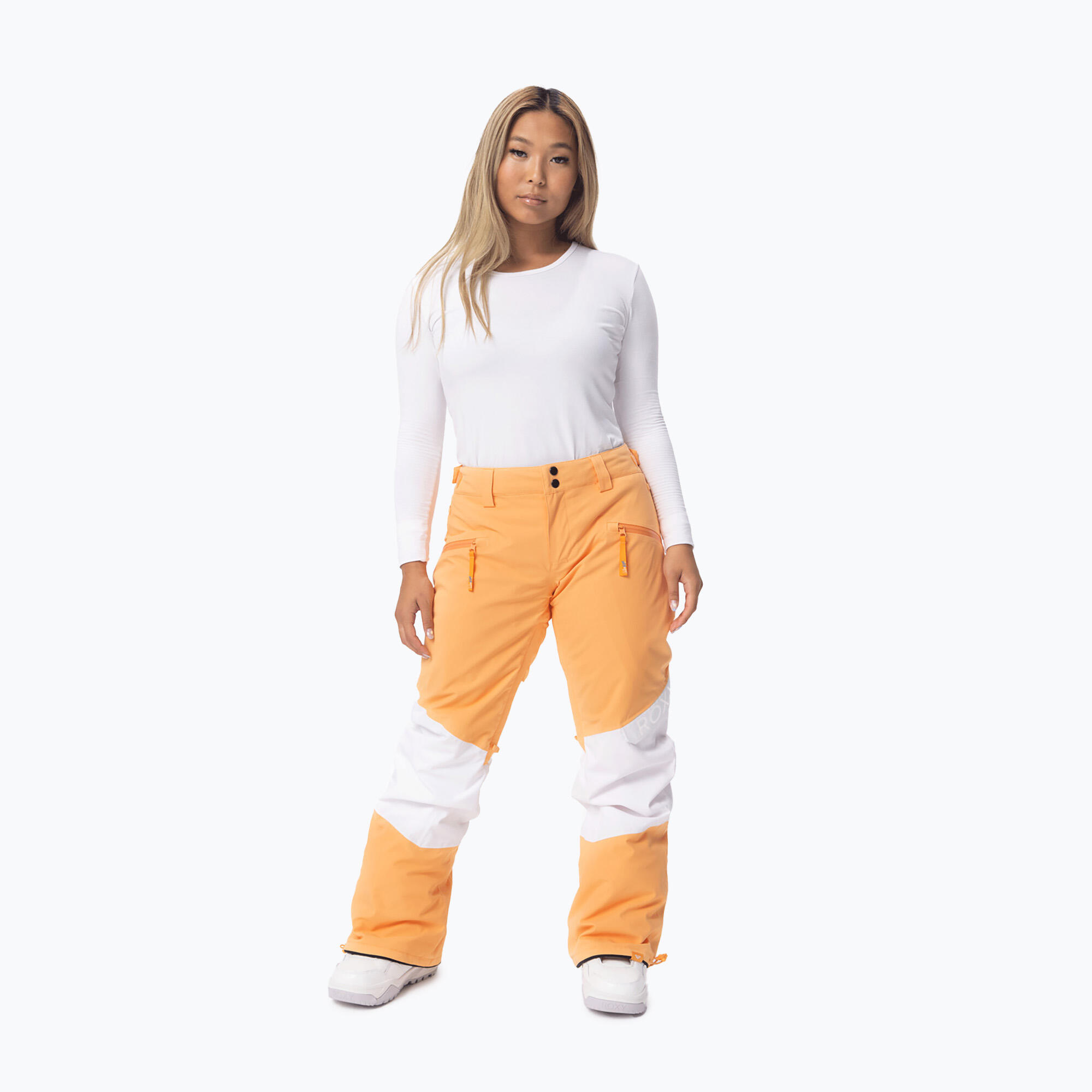 Calças de snowboard femininas ROXY Chloe Kim Woodrose 4/5