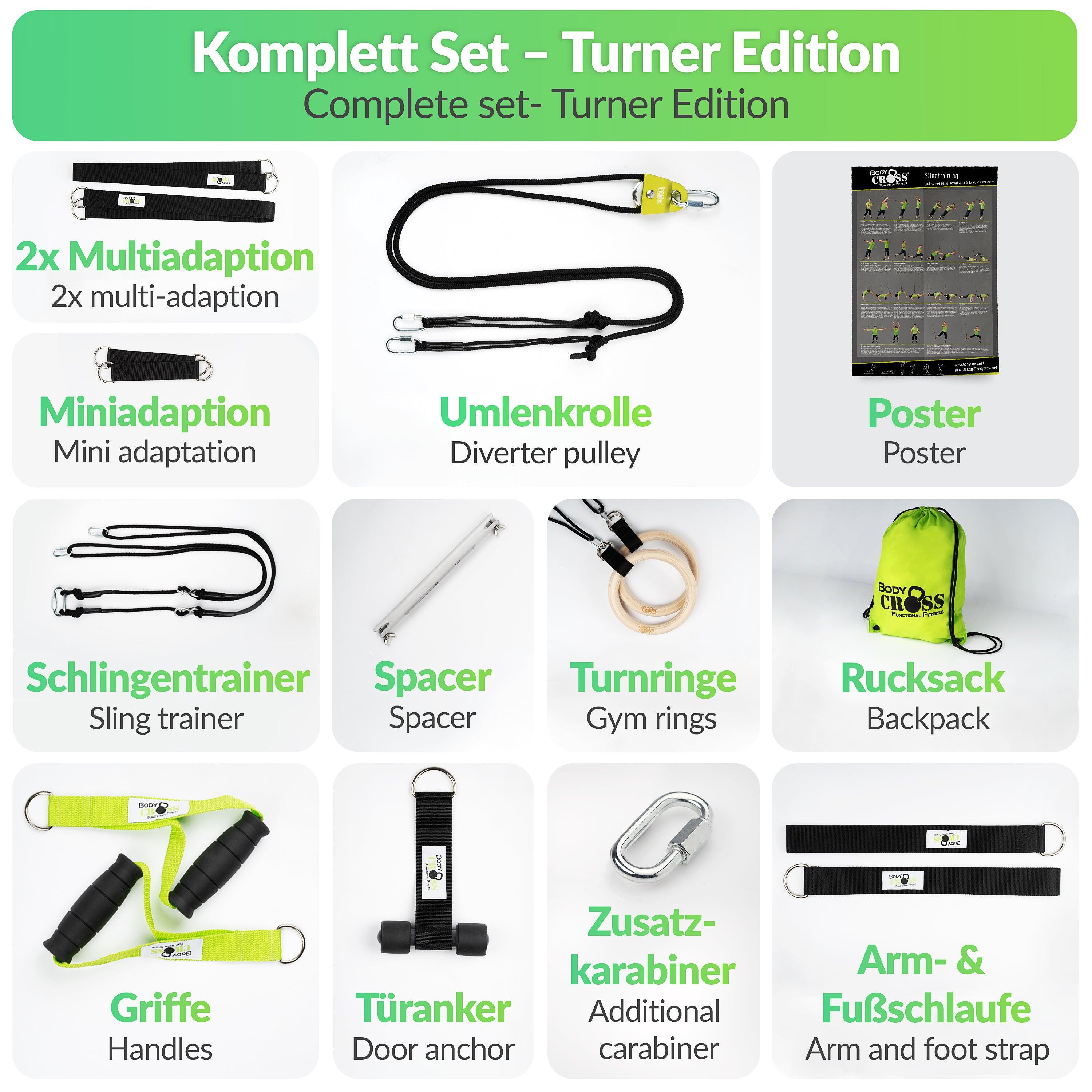 BodyCROSS® Slingtrainer Set | Turner Edition 2/7